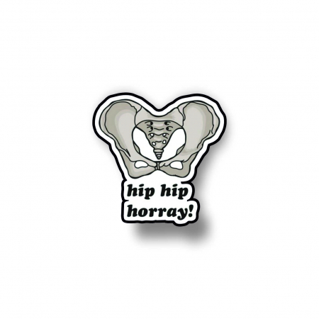 Insigne/Brose - Insigna personalizata cu brosa Hip hip hoorray