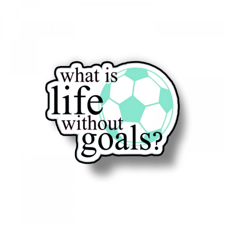 Insigne/Brose - Insigna personalizata cu brosa Life without goals
