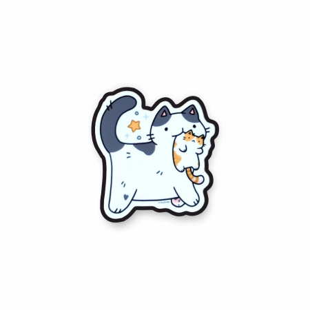 Insigne/Brose - Insigna personalizata cu brosa Mother cat
