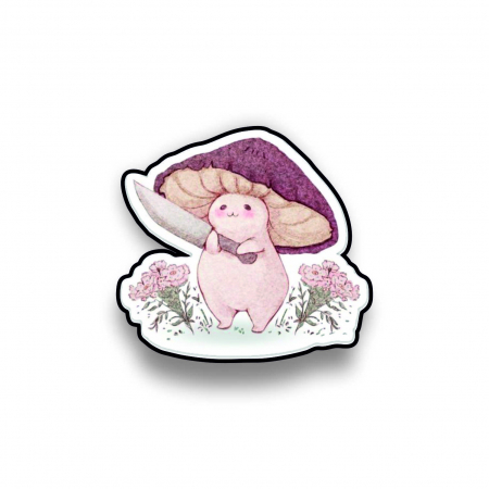 Insigne/Brose - Insigna personalizata cu brosa Mushroom with knife