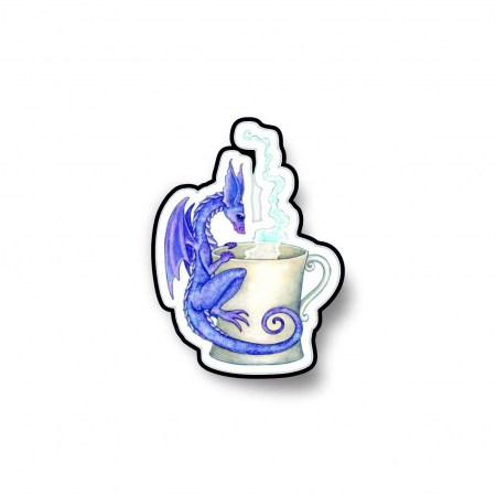 Insigne/Brose - Insigna personalizata cu brosa Dragon with tea