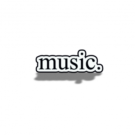 Insigna personalizata cu brosa Music