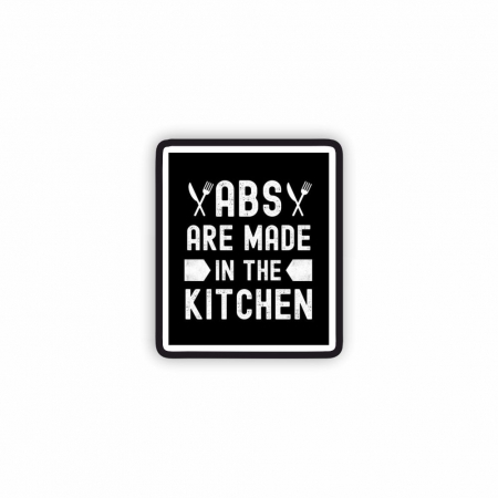 Insigna personalizata cu brosa Abs in the kitchen