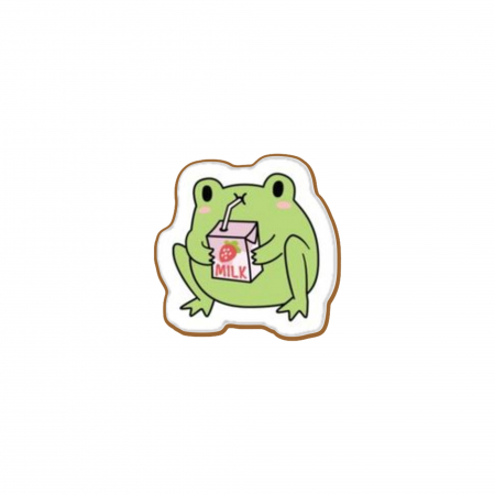 Insigne/Brose - Insigna personalizata cu brosa Funky frog model 1