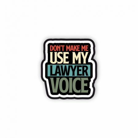 Insigne/Brose - Insigna personalizata cu brosa Lawyer voice
