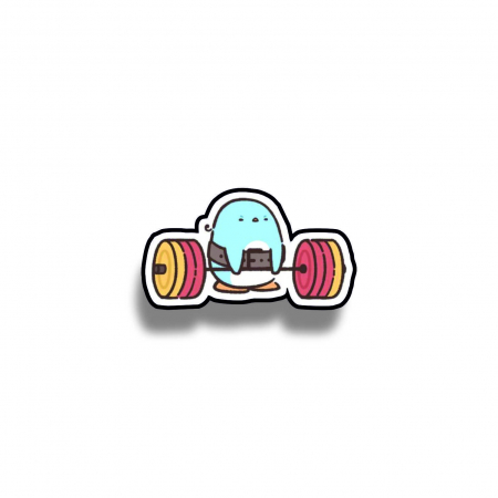 Insigne/Brose - Insigna personalizata cu brosa Penguin Deadlift