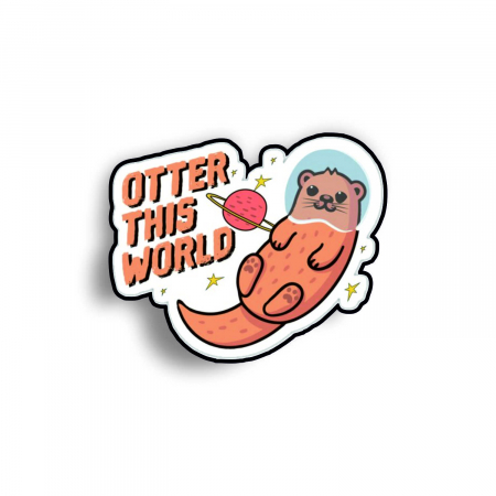 Insigne/Brose - Insigna personalizata cu brosa Otter this world