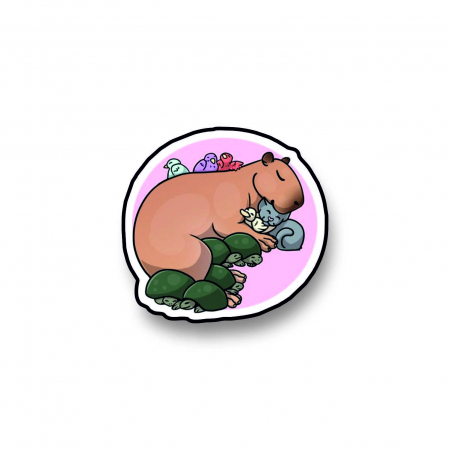 Insigne/Brose - Insigna personalizata cu brosa Capybara