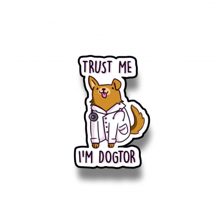 Insigne/Brose - Insigna personalizata cu brosa Trust me