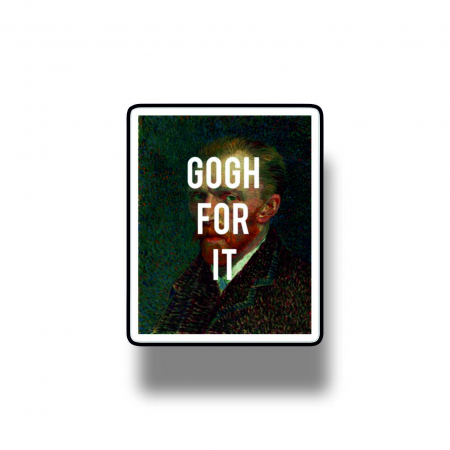 Insigne/Brose - Insigna personalizata cu brosa Gogh for it