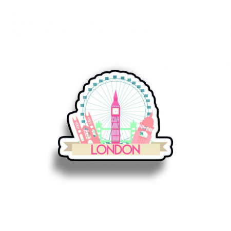 Insigne/Brose - Insigna personalizata cu brosa London Ferris