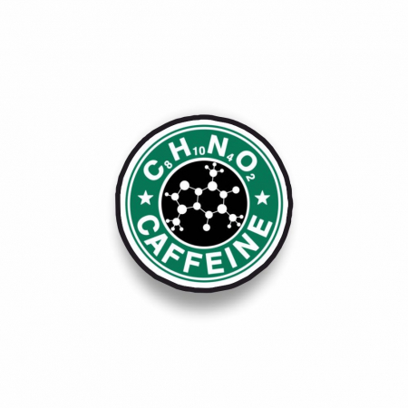 Insigne/Brose - Insigna personalizata cu brosa Caffeine