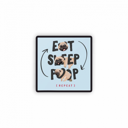 Insigne/Brose - Insigna personalizata cu brosa Eat sleep poop