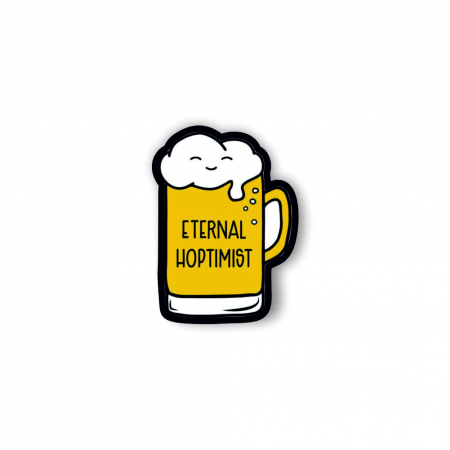 Insigne/Brose - Insigna personalizata cu brosa Eternal opthimist