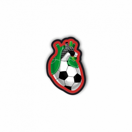 Insigne/Brose - Insigna personalizata cu brosa Love football