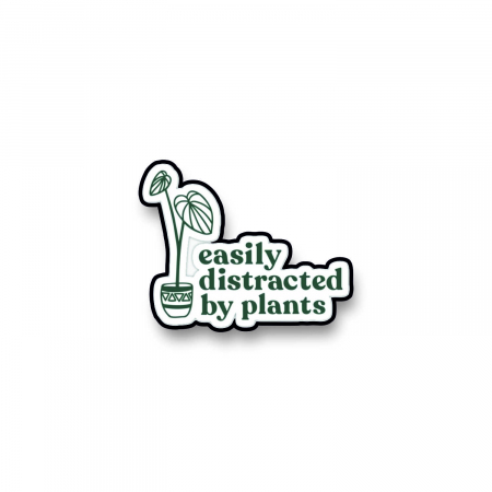 Insigne/Brose - Insigna personalizata cu brosa Easily distracted by plants