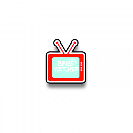 Insigne/Brose - Insigna personalizata cu brosa Binge watched