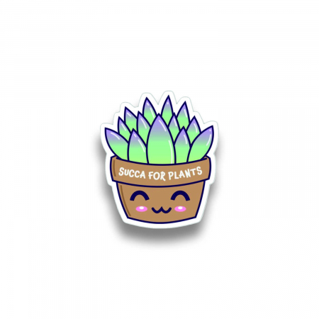Insigne/Brose - Insigna personalizata cu brosa Succa for plants