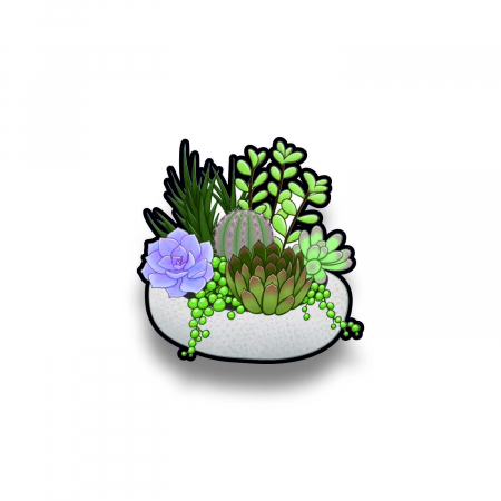 Insigne/Brose - Insigna personalizata cu brosa Plants