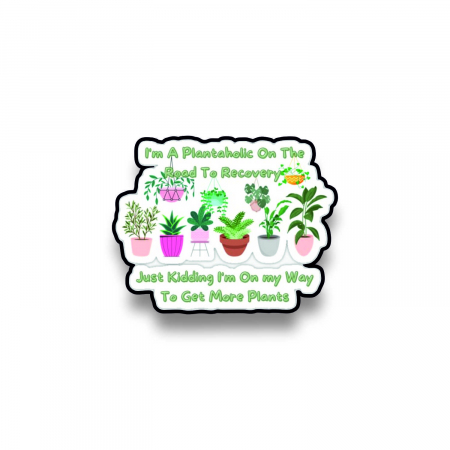 Insigne/Brose - Insigna personalizata cu brosa Plantaholic