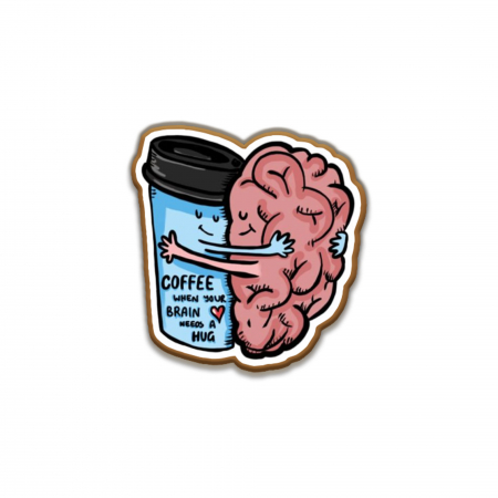 Insigne/Brose - Insigna personalizata cu brosa Coffee