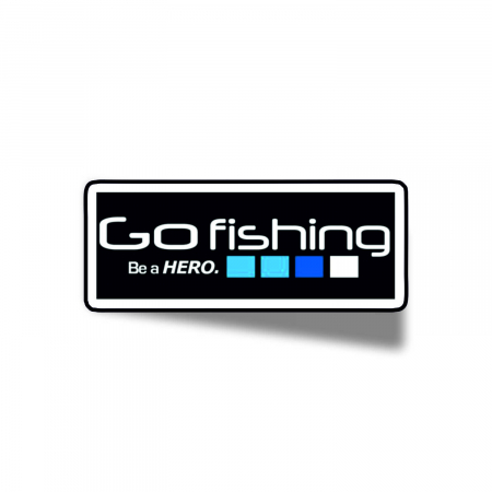 Insigne/Brose - Insigna personalizata cu brosa Go fishing