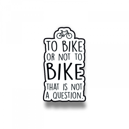 Insigne/Brose - Insigna personalizata cu brosa To bike or not to bike