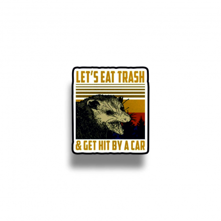 Insigne/Brose - Insigna personalizata cu brosa Let's eat trash