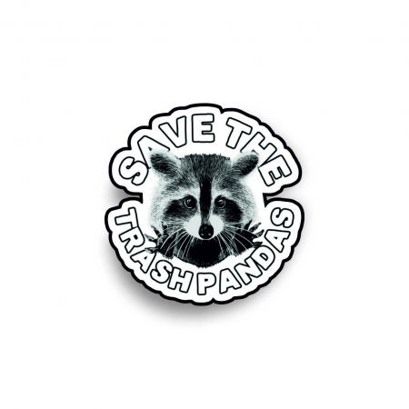 Insigne/Brose - Insigna personalizata cu brosa Save the trash pandas