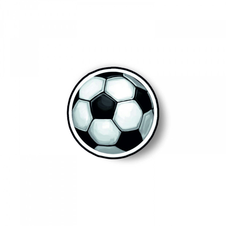 Insigne/Brose - Insigna personalizata cu brosa Minge de fotbal