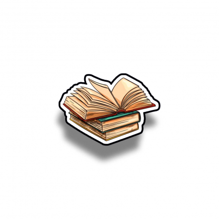 Insigne/Brose - Insigna personalizata cu brosa Flipping books