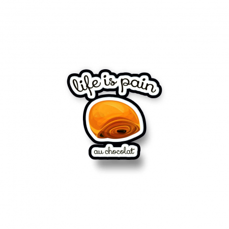 Insigne/Brose - Insigna personalizata cu brosa Life is pain
