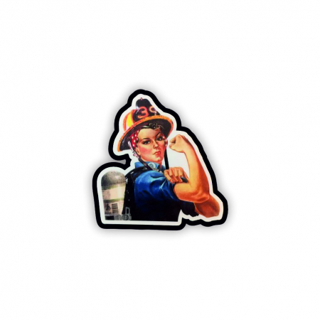 Insigne/Brose - Insigna personalizata cu brosa Firewoman