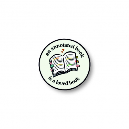 Insigne/Brose - Insigna personalizata cu brosa Annotated book
