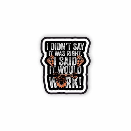 Insigne/Brose - Insigna personalizata cu brosa It would work