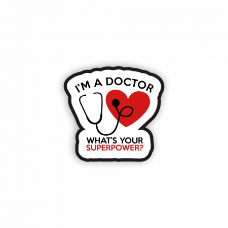 Insigne/Brose - Insigna personalizata cu brosa Doctor superpower