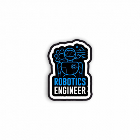 Insigne/Brose - Insigna personalizata cu brosa Robotics engineer