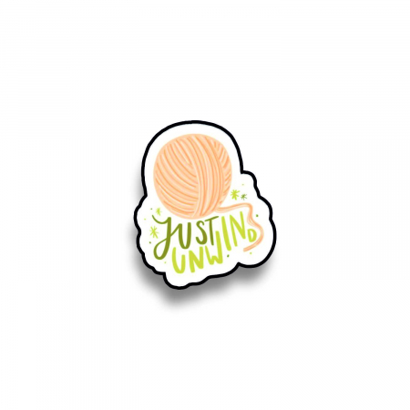 Insigne/Brose - Insigna personalizata cu brosa Just unwind