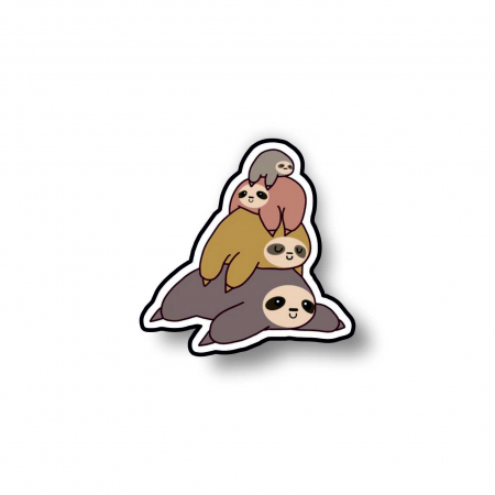 Insigna personalizata cu brosa Pile of sloths