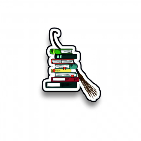 Insigne/Brose - Insigna personalizata cu brosa Wizard books
