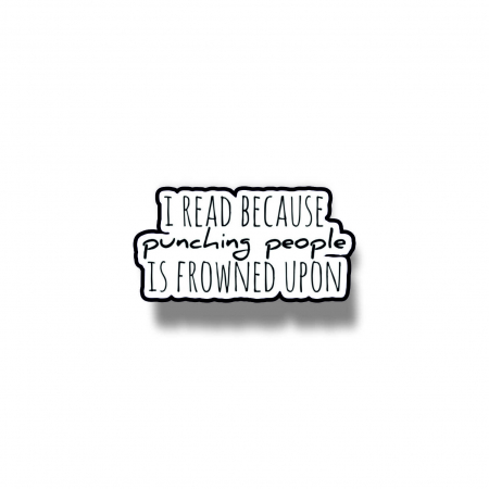 Insigne/Brose - Insigna personalizata cu brosa I read