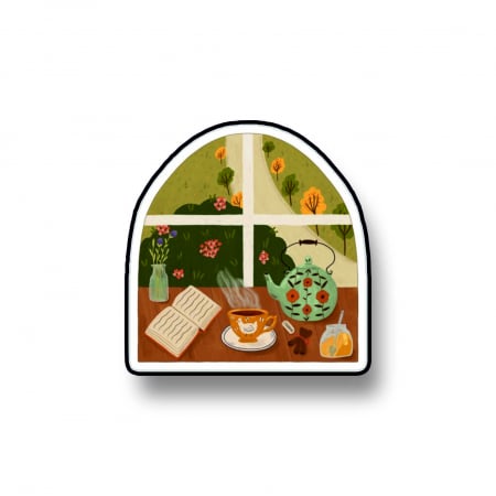 Insigne/Brose - Insigna personalizata cu brosa Reading corner