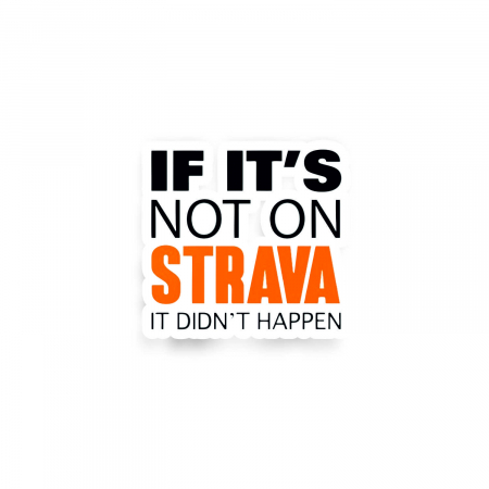Insigne/Brose - Insigna personalizata cu brosa If it's not on Strava