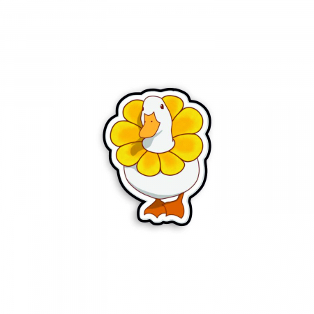 Insigne/Brose - Insigna personalizata cu brosa Flower duck