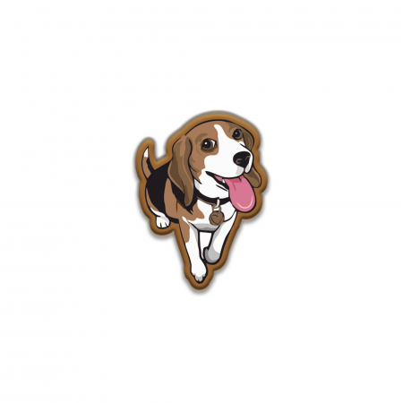 Insigne/Brose - Insigna personalizata cu brosa caine Beagle