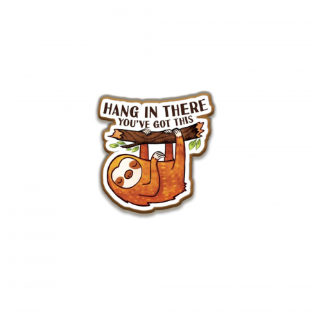 Insigne/Brose - Insigna personalizata cu brosa Hang in there