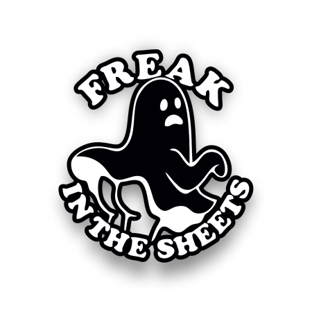 Insigne/Brose - Insigna personalizata cu brosa Freak in the sheets ghost