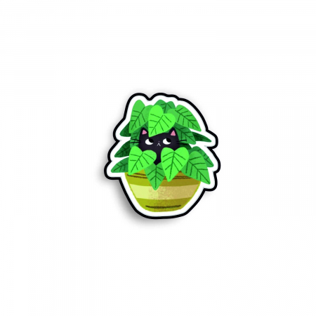 Insigne/Brose - Insigna personalizata cu brosa Plant cat