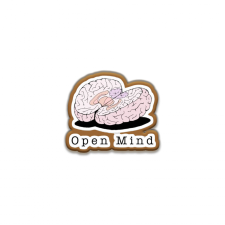 Insigne/Brose - Insigna personalizata cu brosa Open Mind