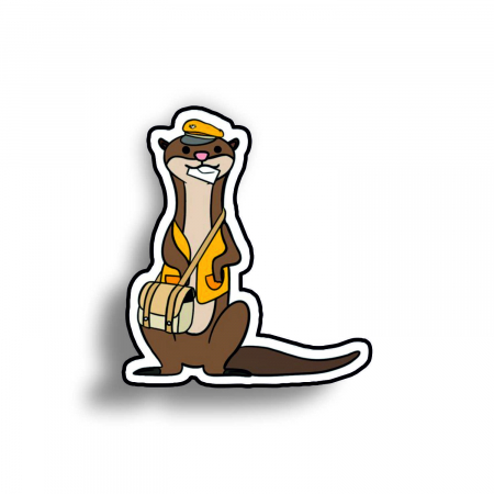 Insigne/Brose - Insigna personalizata cu brosa Otter mail
